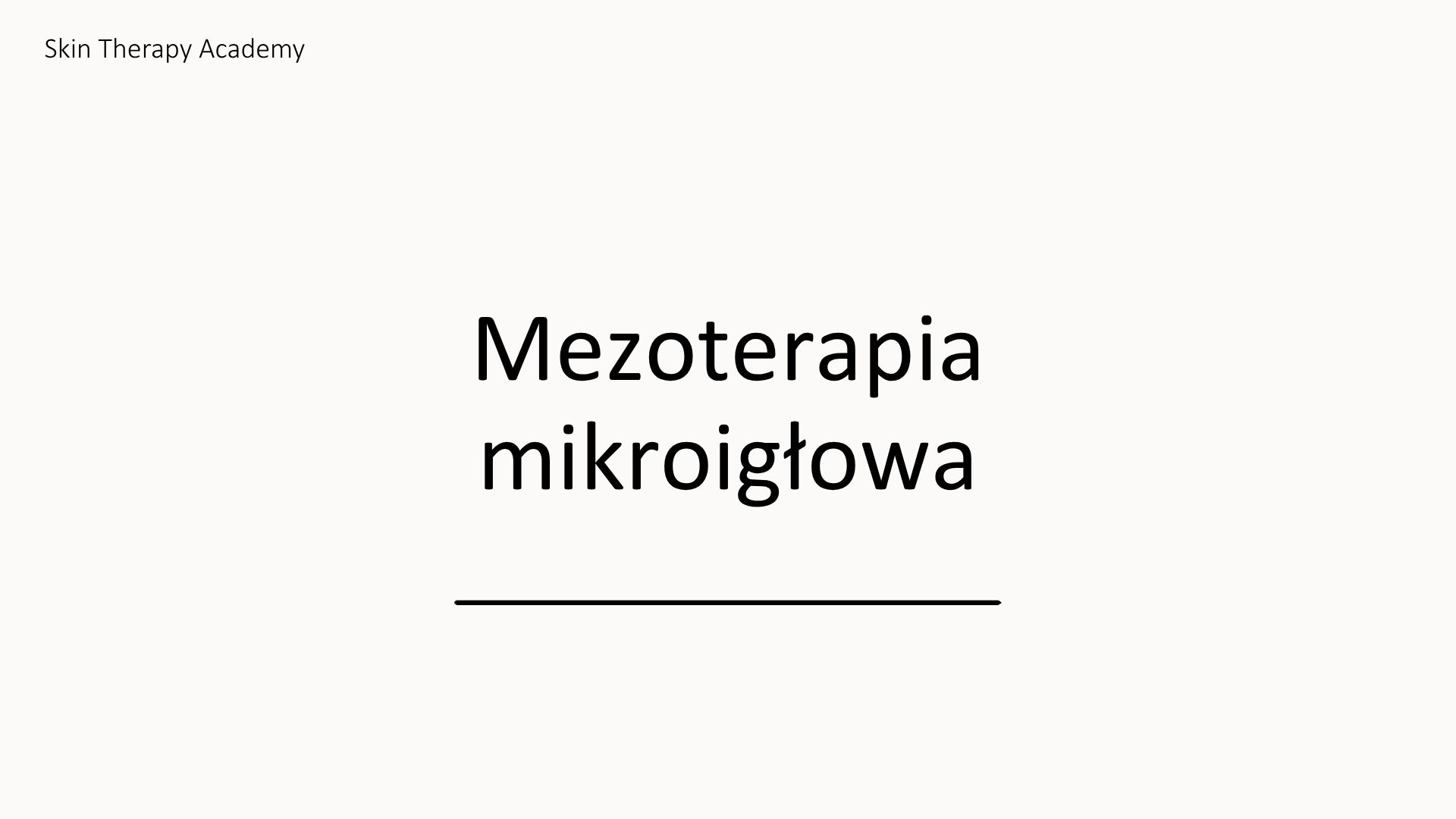 Mezoterapia mikroigłowa – Basic