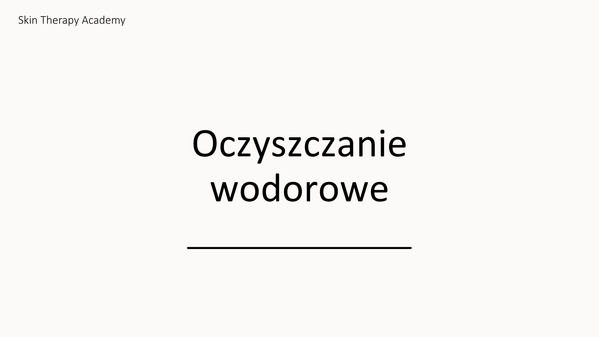 Oczyszczanie wodorowe