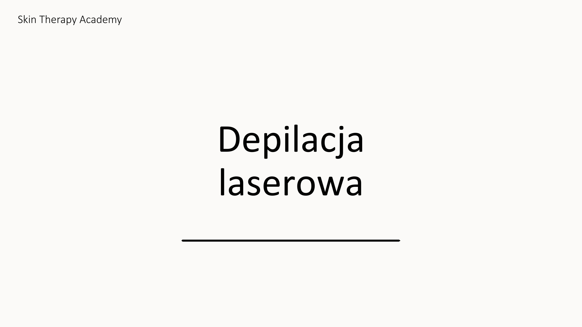 Depilacja laserowa – szkolenie online